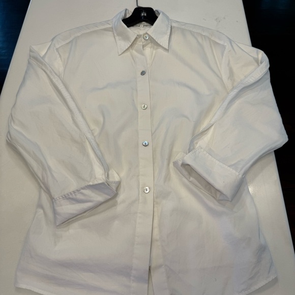 Vince Women’s Button Down Sculpted White Shirt Size Small Excellent! - Picture 9 of 11